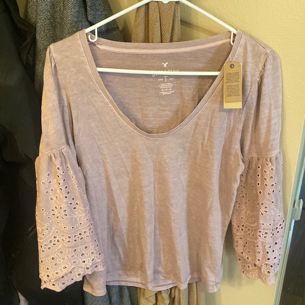 American Eagle purple soft and sexy top